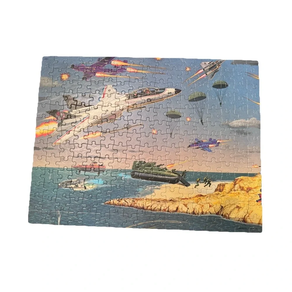Vintage 1985 GI Joe Mural Puzzle Battle 1 Cobra Command Milton Bradley 100 Piece